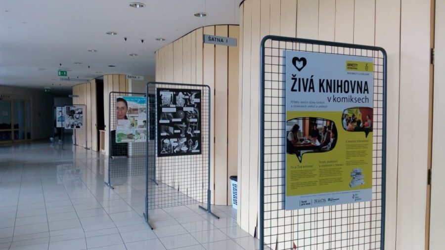 Výstava Živá knihovna v komiksech