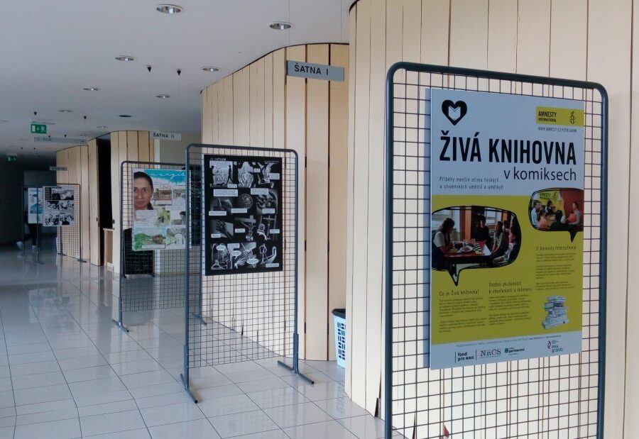 Výstava Živá knihovna v komiksech